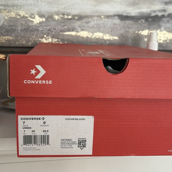 Converse Chuck Taylor 70 High All Star Peony Pink Egret Women’s size 9 - Picture 8 of 9